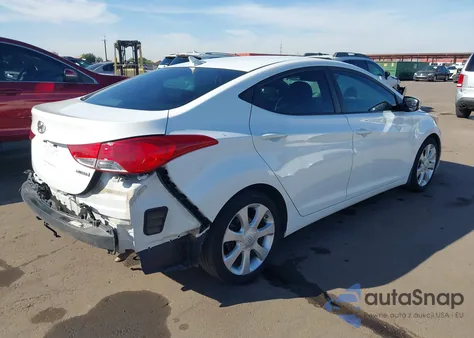 2013 Hyundai Elantra Limited from USA, damaged, VIN 5NPDH4AE8DH436082